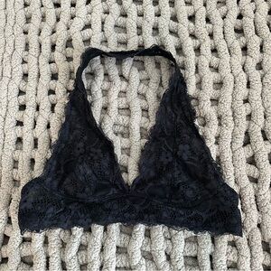 free people lace halter bralette